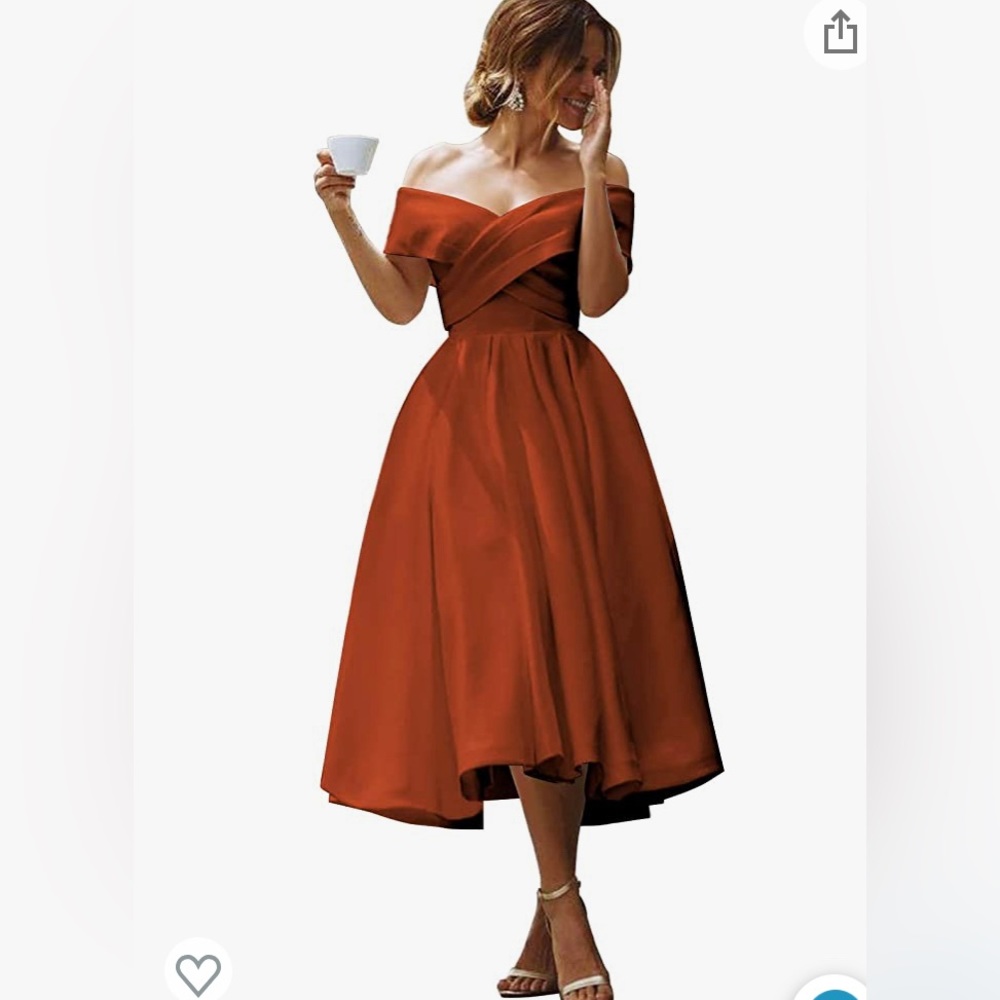 Tea length dress perfect for fall wedding